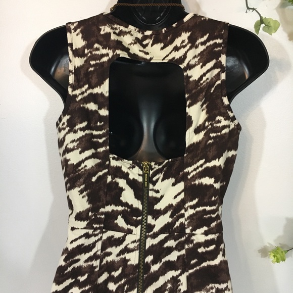 Michael Kors Animal Print Dress Sz 00 - Picture 7 of 8